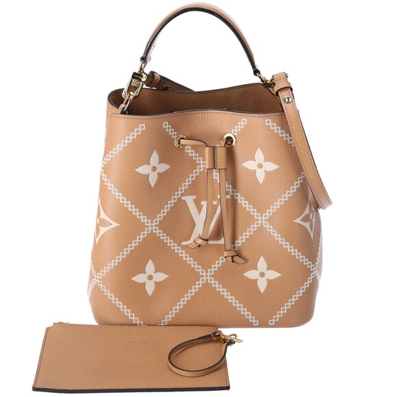 Louis Vuitton Empreinte Monogram Giant Broderies Neonoe MM Bucket Bag Arizona - Picture 1 of 12